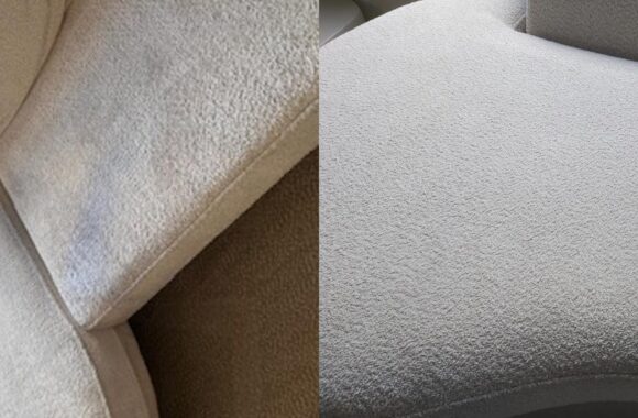 spijkerbroek vlek op de bank verwijderd