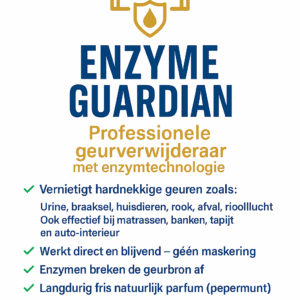Enzyme Guardian geurverwijderaar sprayflacon 750ml – professionele enzymreiniger van Mobiele Cleaners