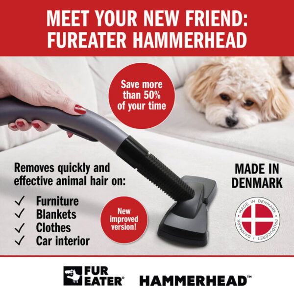 FUREATER HAMMERHEAD – Verbeterde versie voor hardnekkige dierenharen - Afbeelding 4