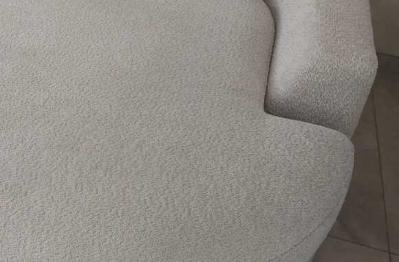 bank teddy stoffe met vetvlekken gereinigd