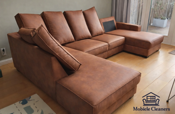 Microvezel bank gereinigd door Mobiele cleaners in eindhoven