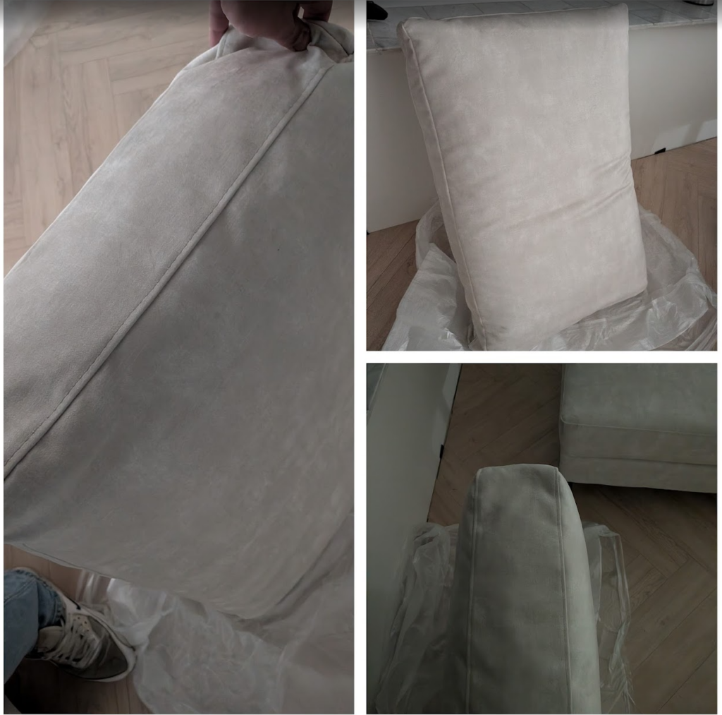 bank na reiniging velours stof Lieshout