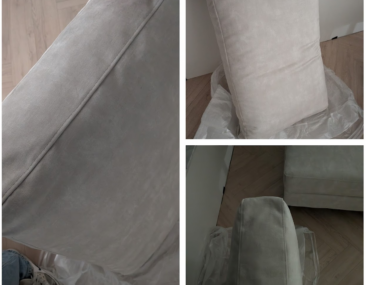 bank na reiniging velours stof Lieshout