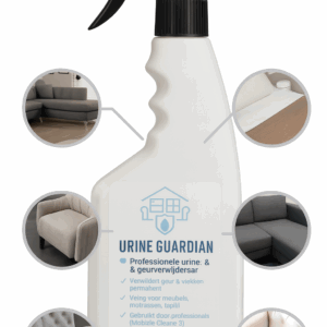 Urine Guardian sprayfles – professionele urine- en geurverwijderaar gebruikt door Mobiele Cleaners