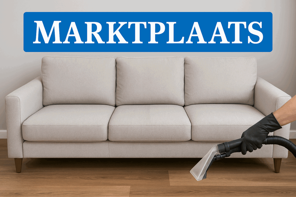 bank op marktplaats gekochts en daarnaast gereinigd door mobiele cleaners