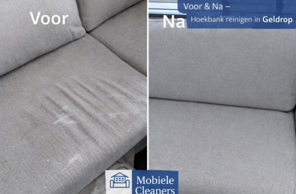 hoekbank reinigen Geldrop voor en na