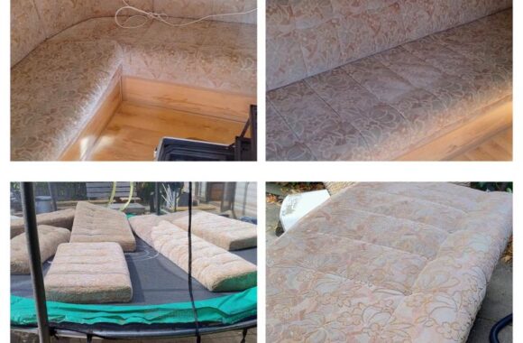 caravan kussens die stinken en gereinigd worden