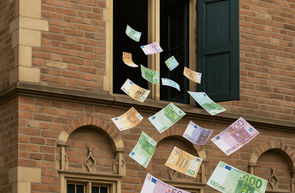 geld over de balk gegooid