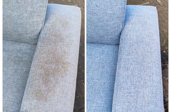 huidvet uit armleuning verwijderen