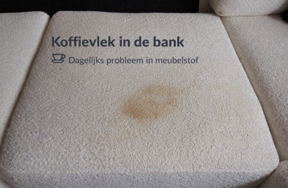 koffie vlek in bank