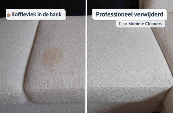 koffievlek uit bank verwijderd Mobiele cleaners