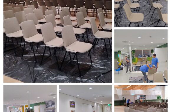 stoelen gereinigd mobiele cleaners hapert