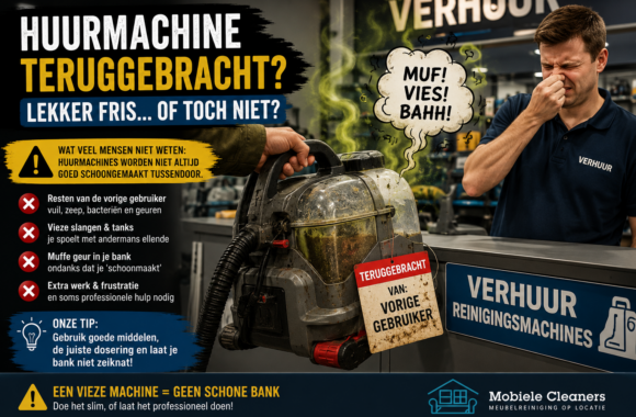 tapijt machine huren vies